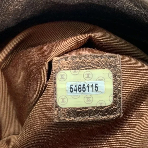 🛑SOLD🛑Vintage, Chanel Bronze Leather Small Tote - Picture 5 of 9